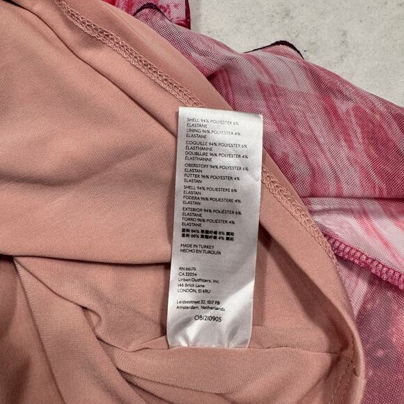 Urban Outfitters Moxie Mesh Mini Slip Dress Women's Small Pink Y2K Barbiecore - Picture 10 of 16